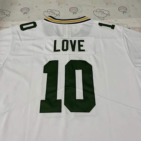 Nike NFL Green Bay Packers White Jersey #10 LOVE L - Picture 6 of 6